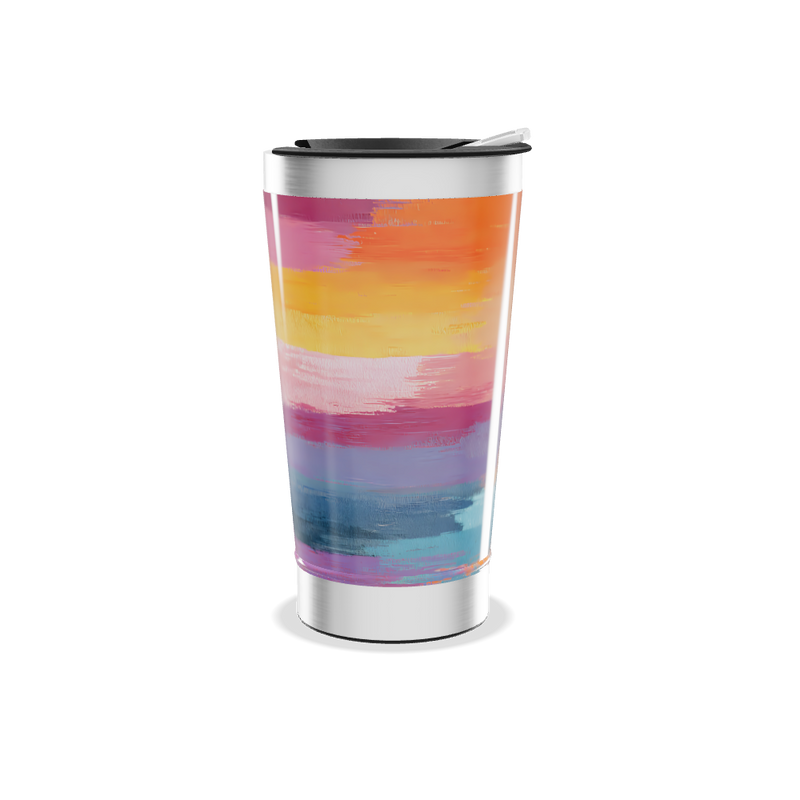 Copo Térmico - Estampa Colorida Aço Inox