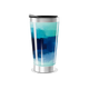 Copo Térmico - Azul com Padrão Artístico