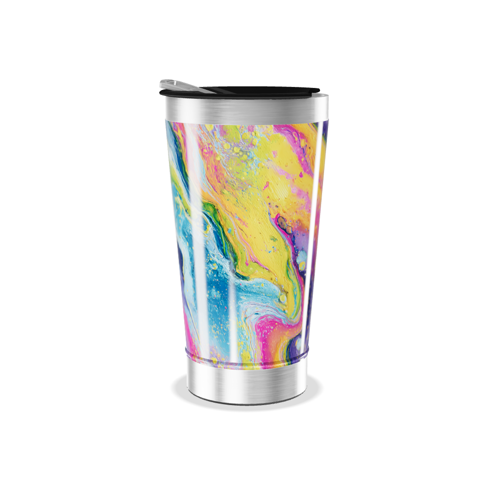 Copo Térmico - Estampa Colorida Aço Inox