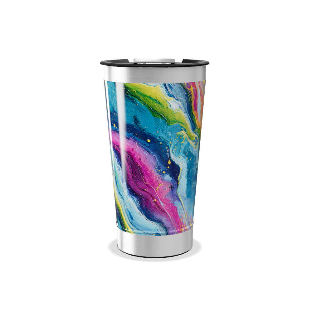 Copo Térmico - Estampa Colorida Aço Inox