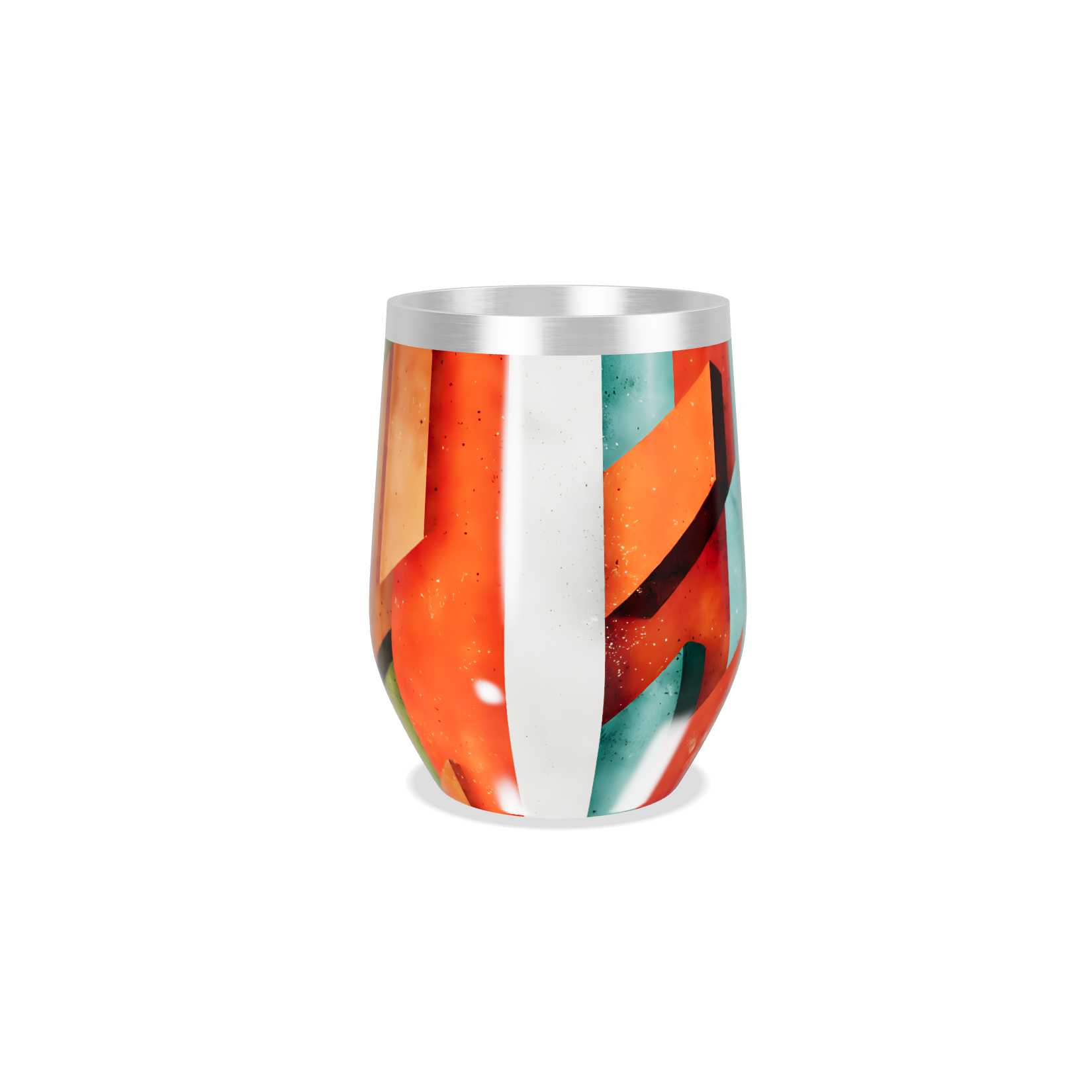 Copo Térmico Slim - Estampa Geométrica Colorida