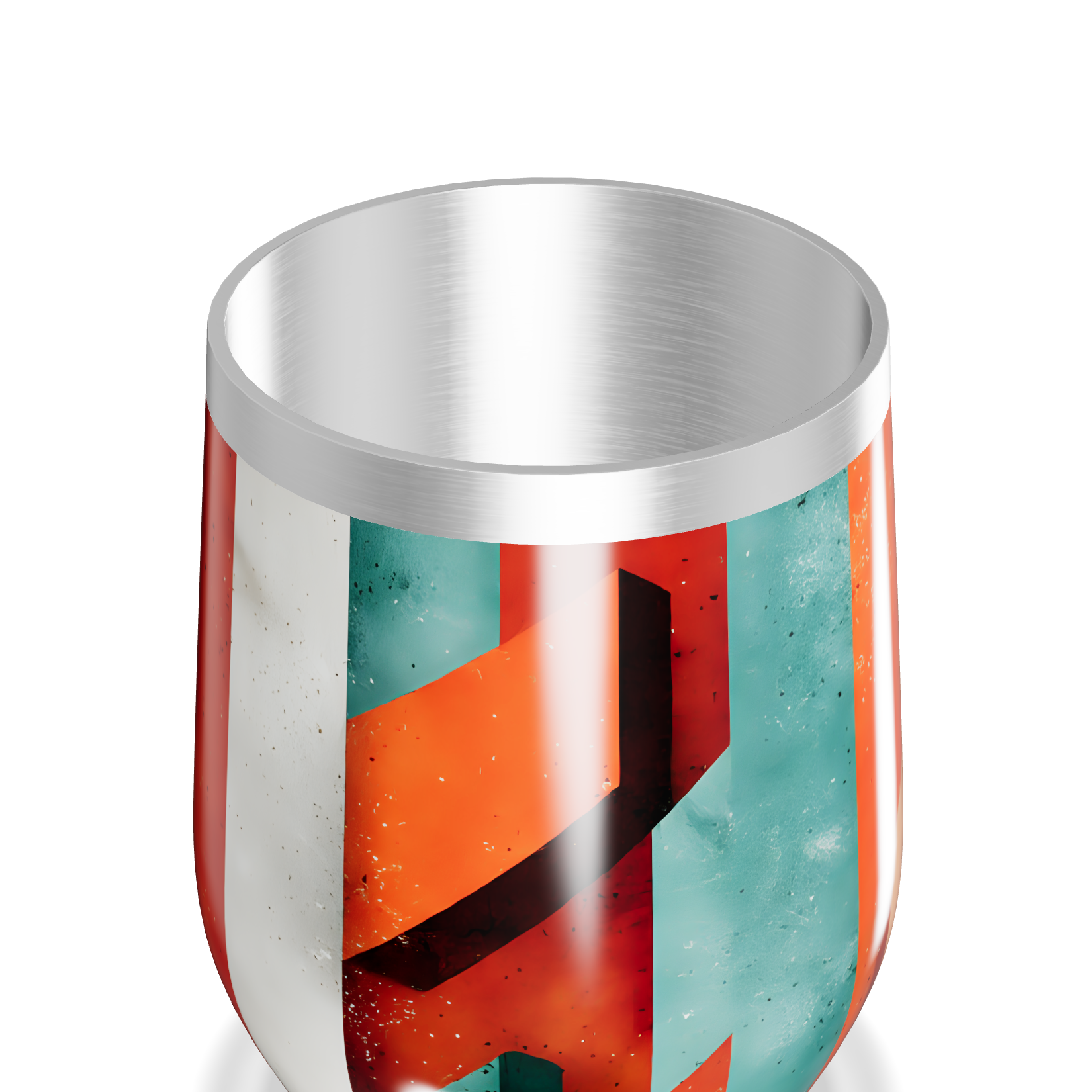 Copo Térmico Slim - Estampa Geométrica Colorida