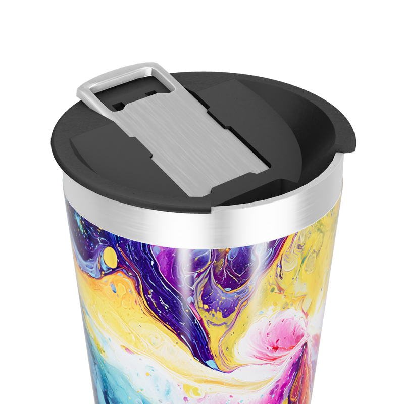 Copo Térmico - Estampa Abstrata Colorida