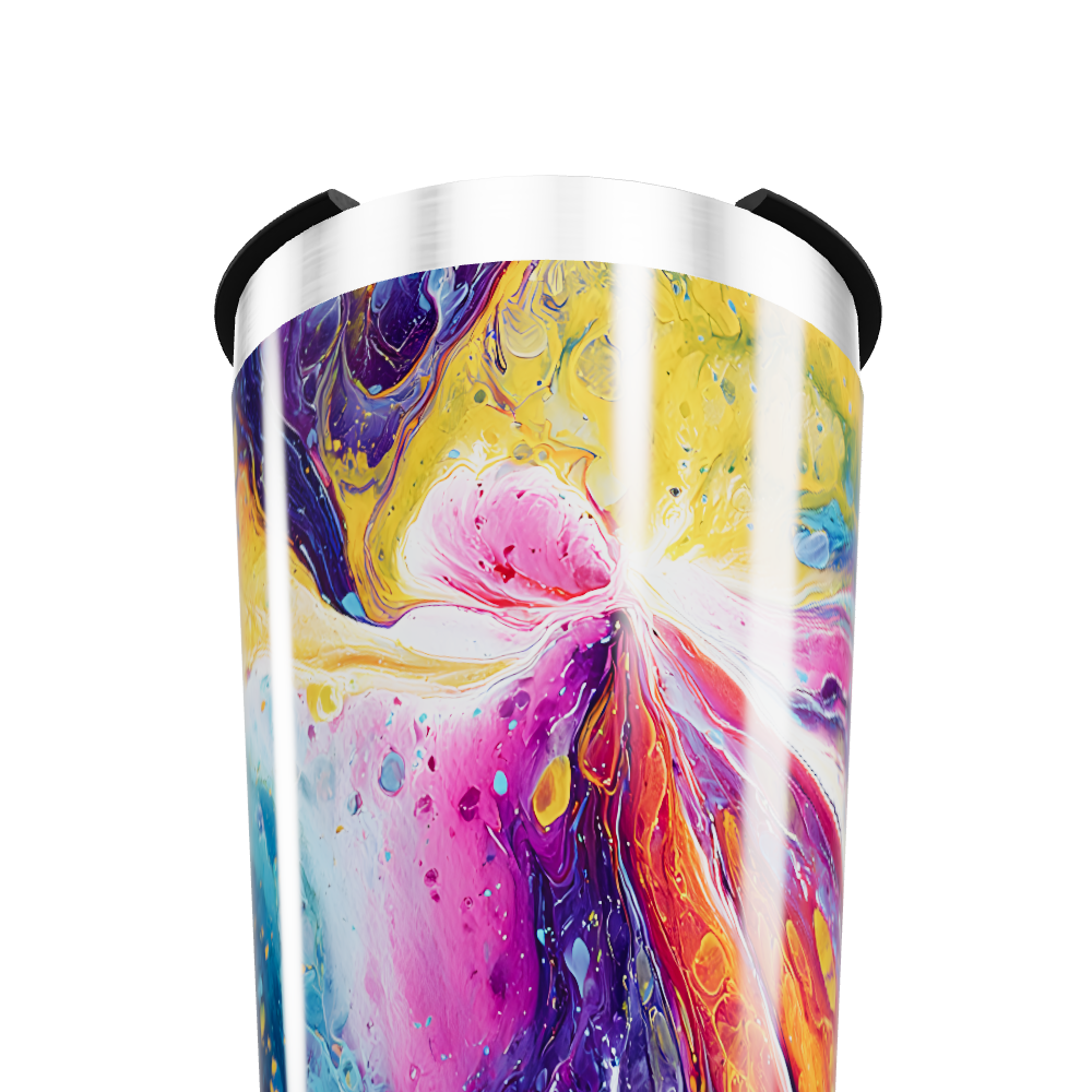 Copo Térmico - Estampa Abstrata Colorida