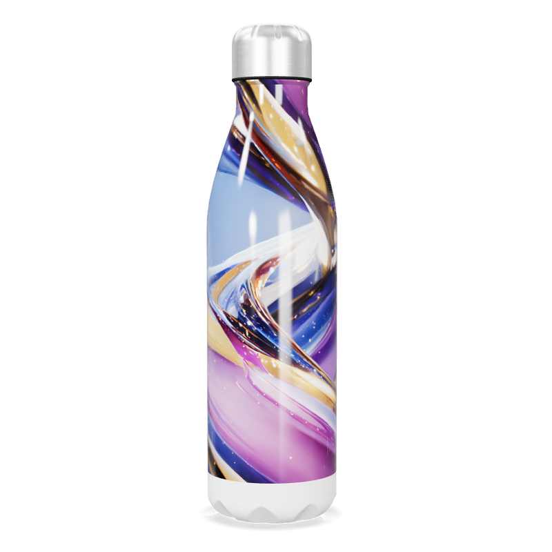 Garrafa Inox - Estampa Colorida Abstrata