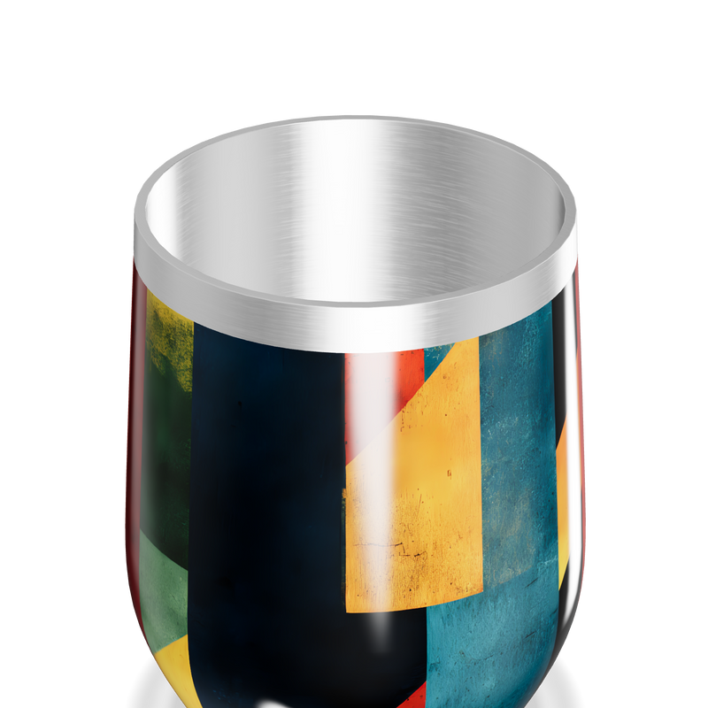 Copo Térmico Slim - Estampa Geométrica Colorida