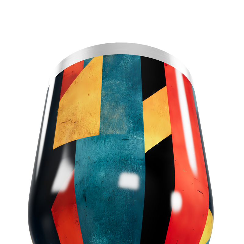 Copo Térmico Slim - Estampa Geométrica Colorida