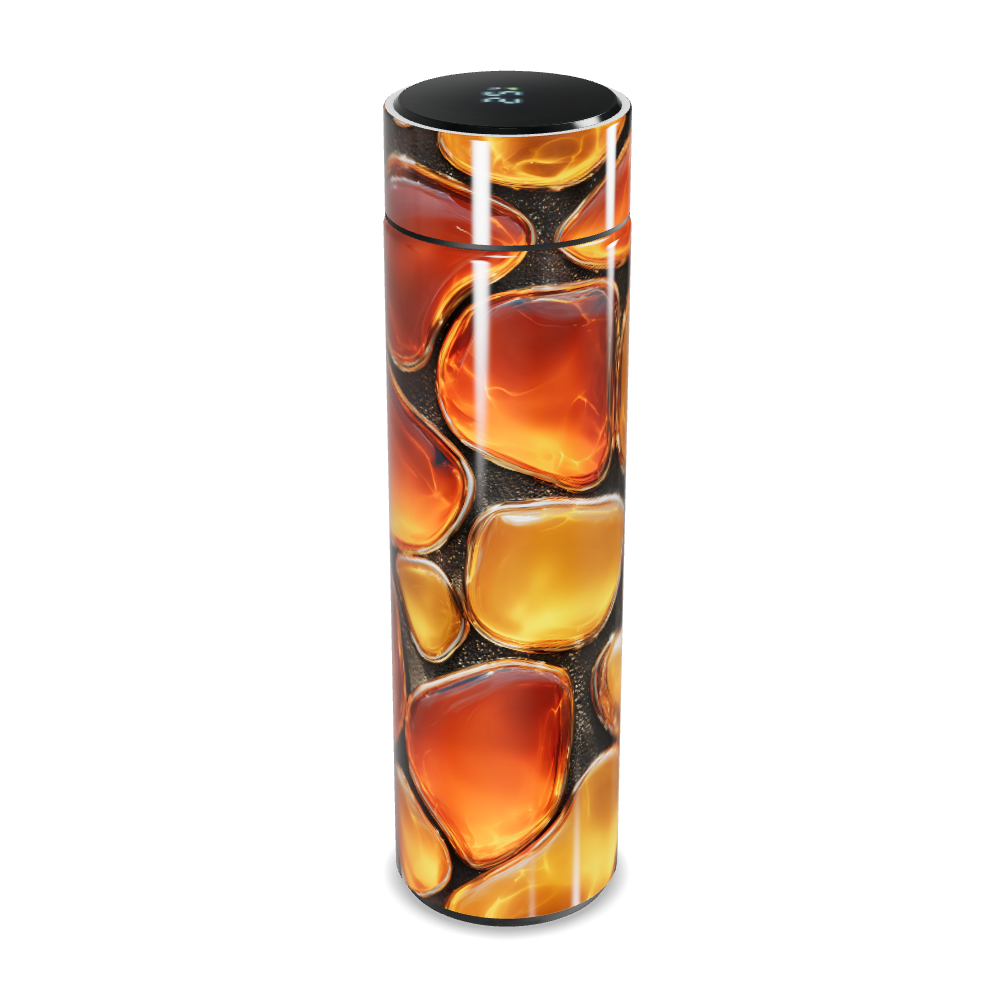 Garrafa Térmica Touch - Pedras Âmbar Digital