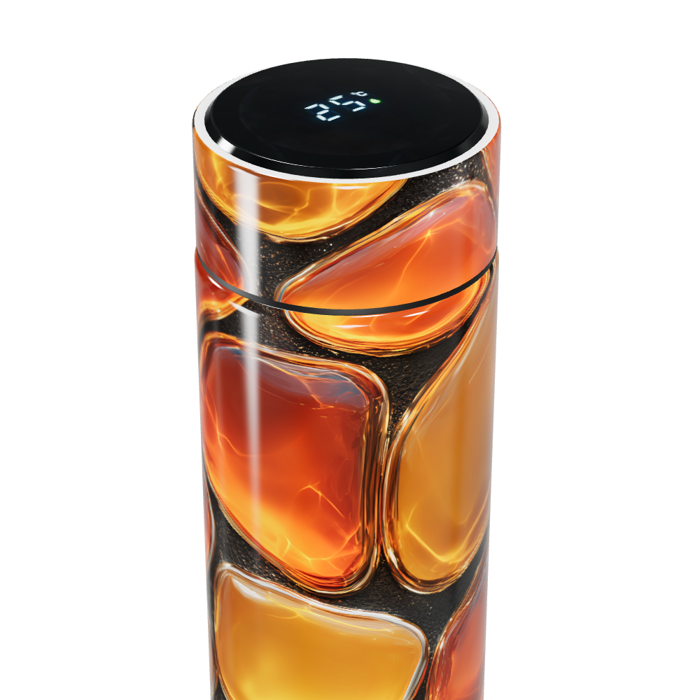 Garrafa Térmica Touch - Pedras Âmbar Digital