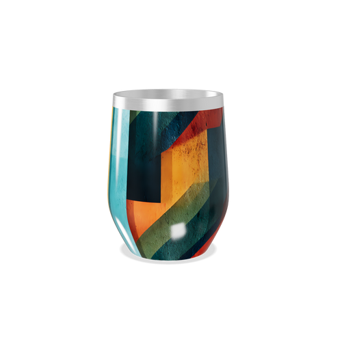Copo Térmico Slim - Colorido Geométrico Inox