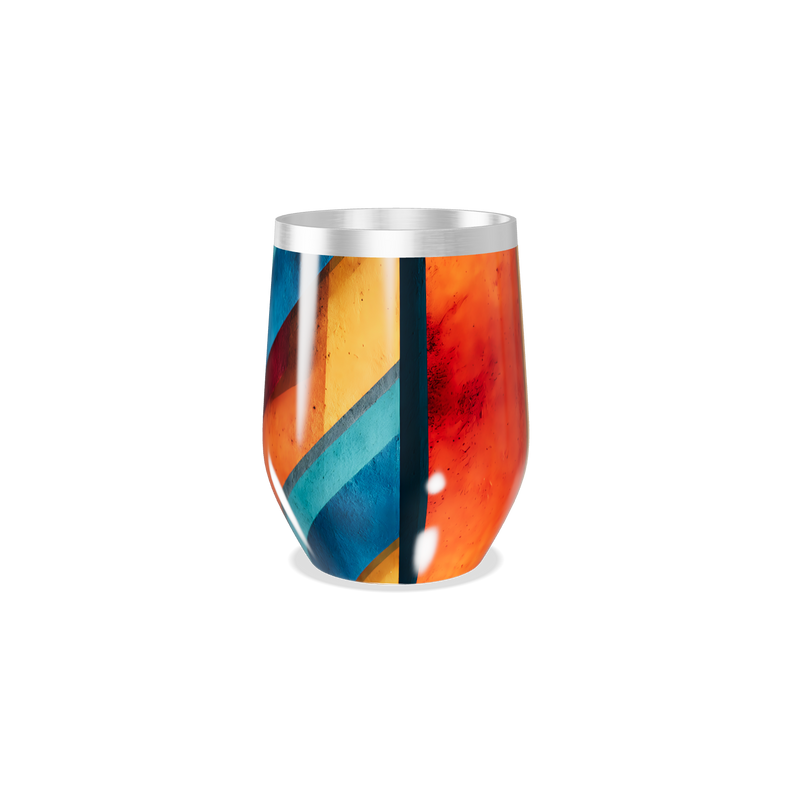 Copo Térmico Slim - Colorido Geométrico Inox