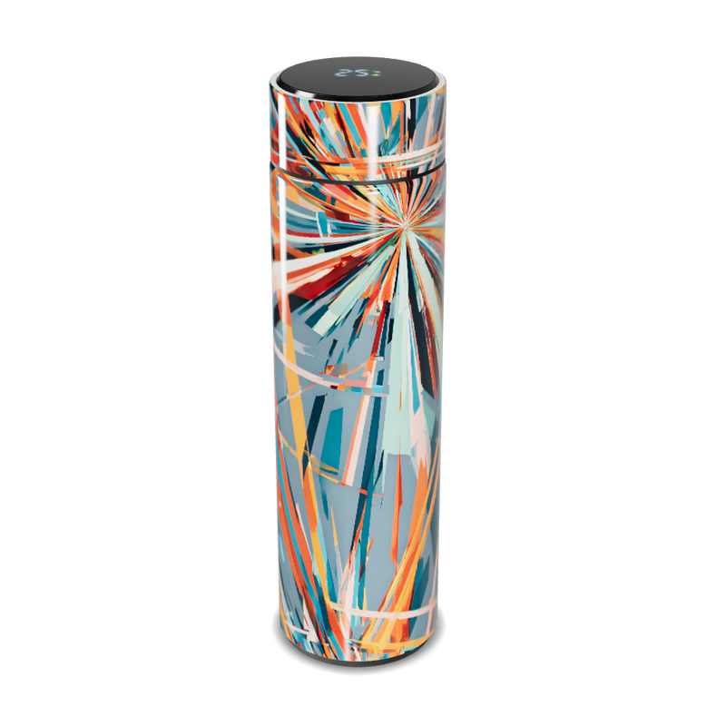 Garrafa Térmica Touch - Estampa Colorida Abstrata