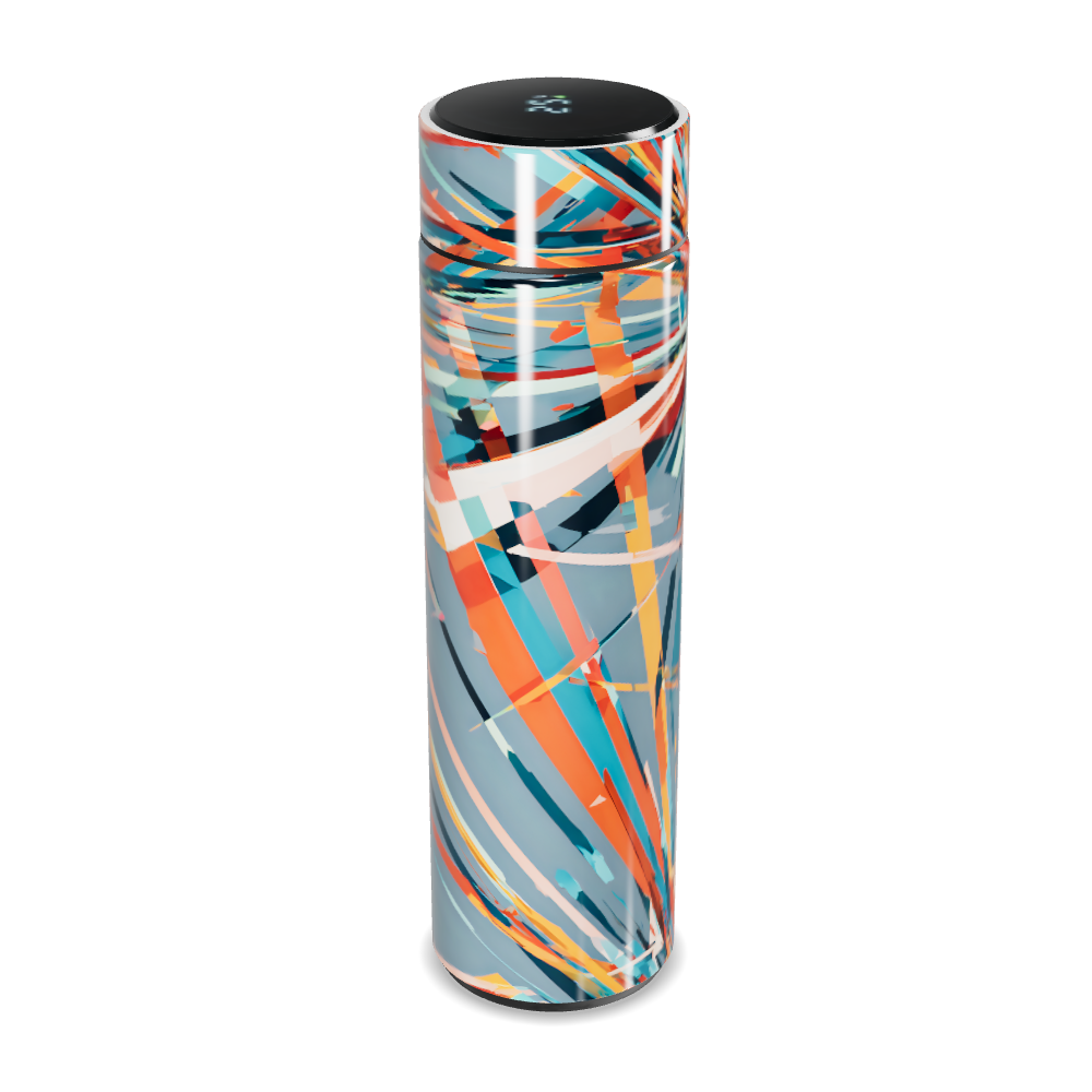 Garrafa Térmica Touch - Estampa Colorida Abstrata