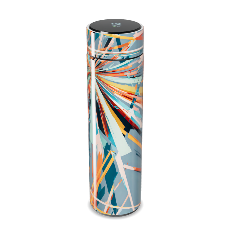 Garrafa Térmica Touch - Estampa Colorida Abstrata