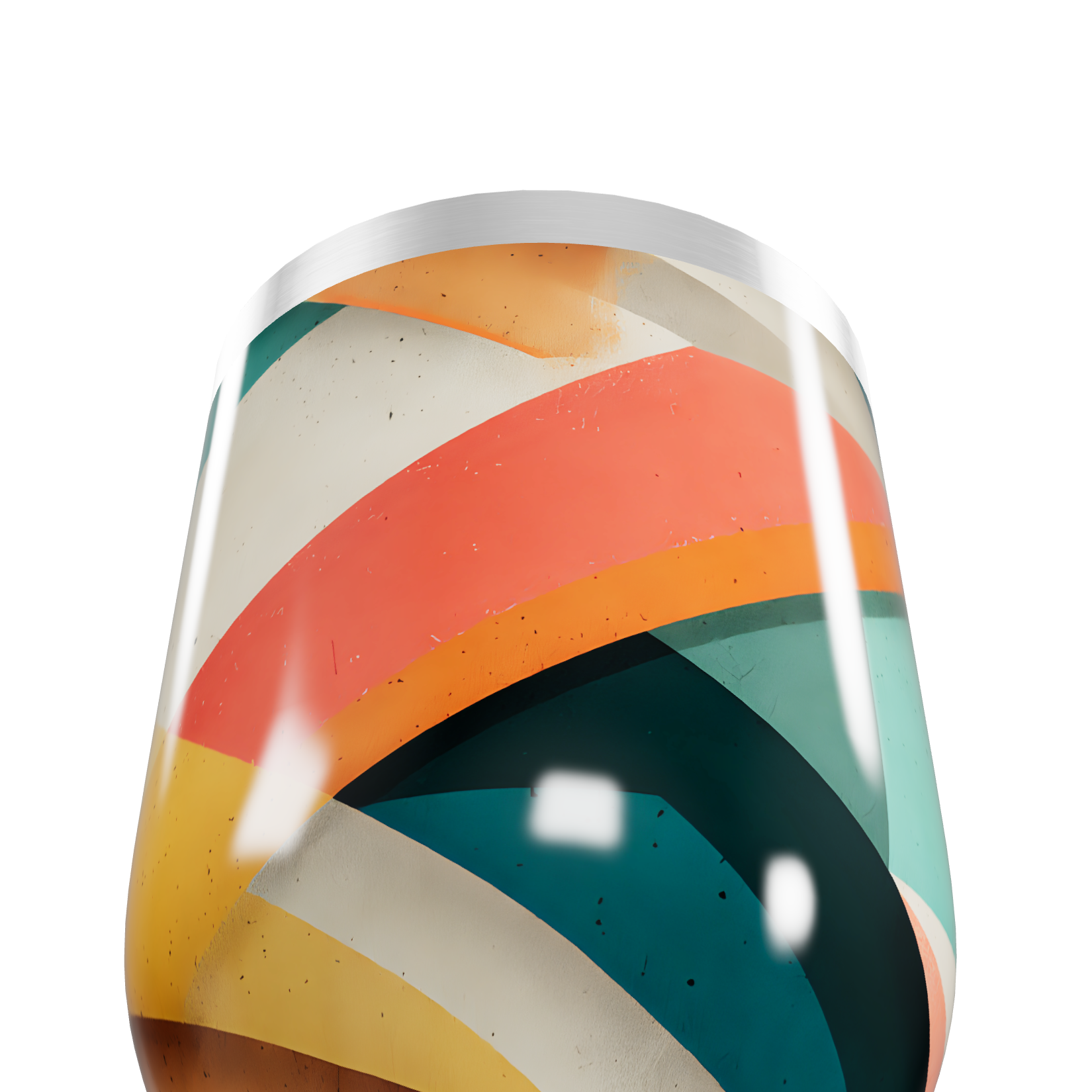 Copo Térmico Slim - Colorido com Listras