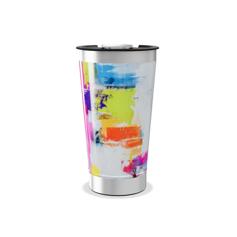 Copo Térmico - Estampa Abstrata Colorida
