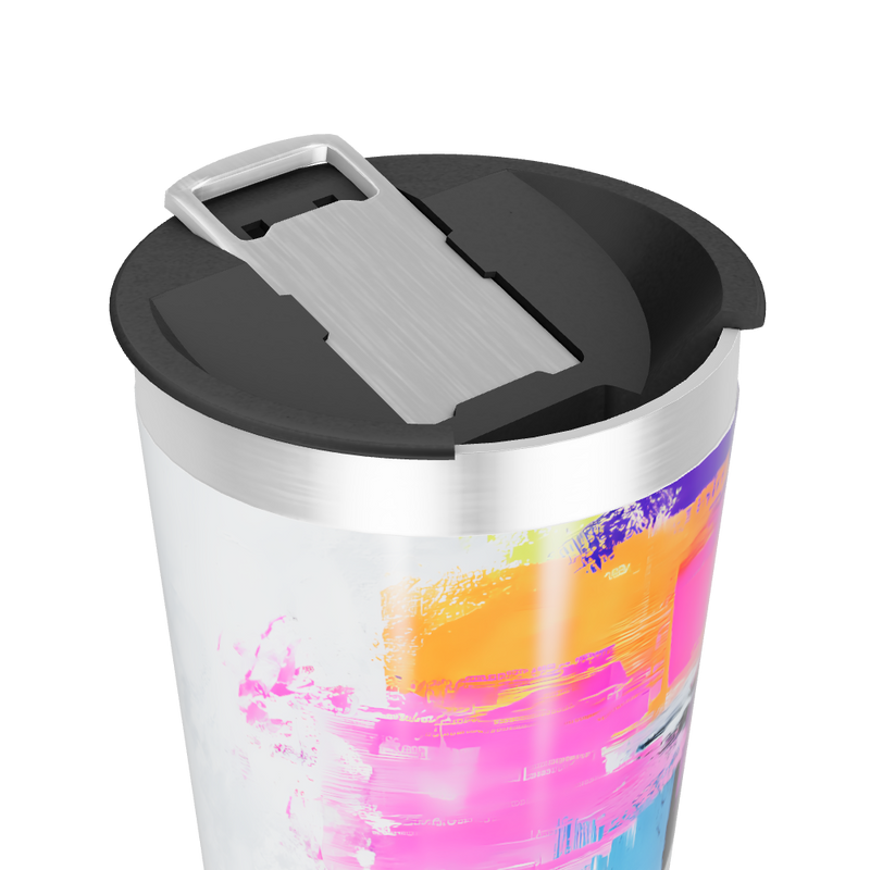 Copo Térmico - Estampa Abstrata Colorida