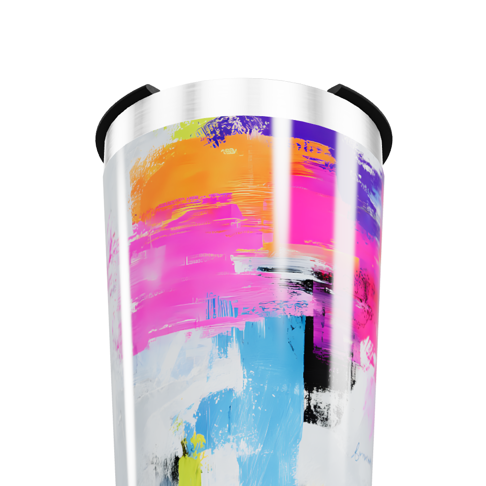 Copo Térmico - Estampa Abstrata Colorida