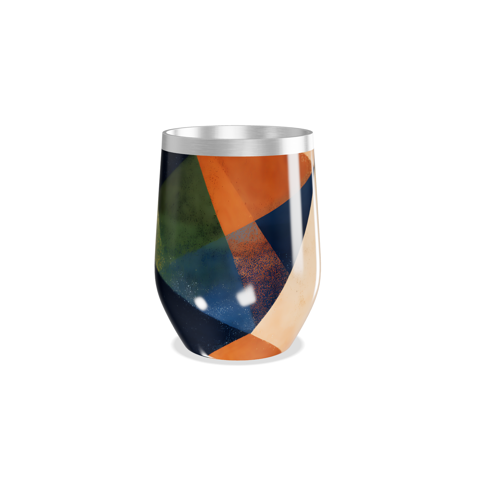 Copo Térmico Slim - Geométrico Colorido Inox