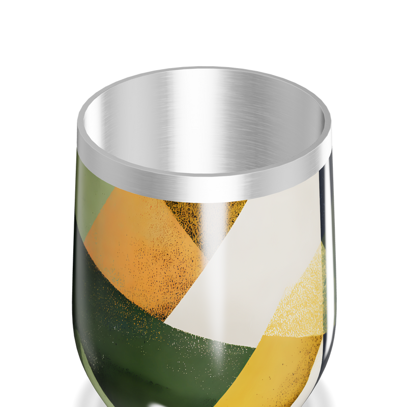 Copo Térmico Slim - Geométrico Colorido Inox