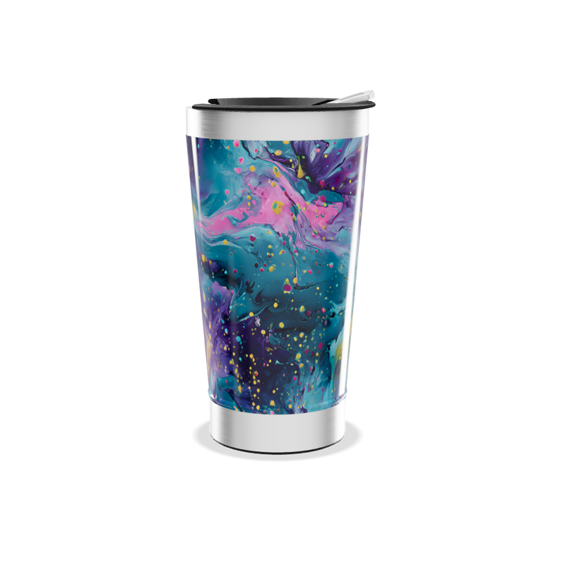 Copo Térmico - Estampa Abstrata Colorida