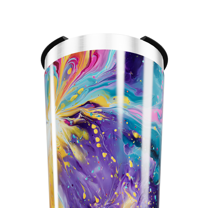 Copo Térmico - Estampa Abstrata Colorida
