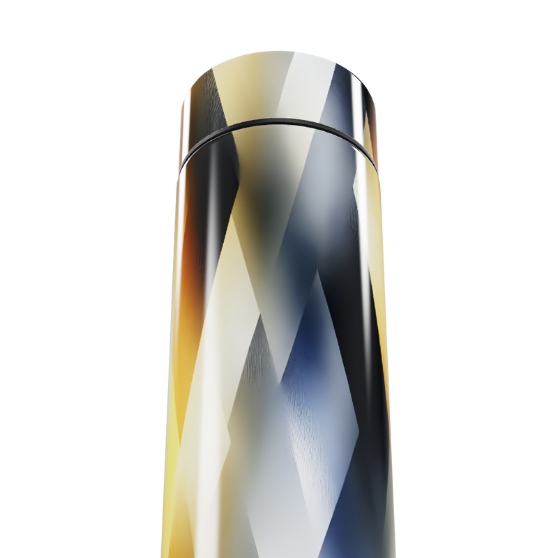 Garrafa Térmica Touch - Inox com Estampa Geométrica