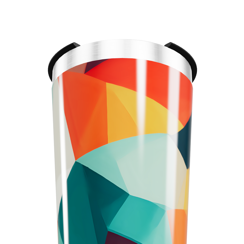 Copo Térmico - Geométrico Colorido Inox