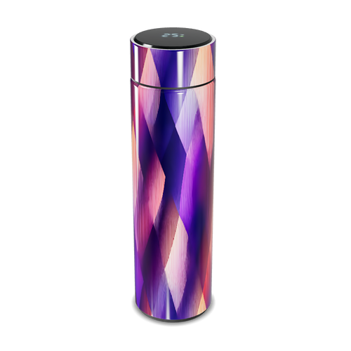 Garrafa Térmica Touch - Estampa Geométrica Colorida