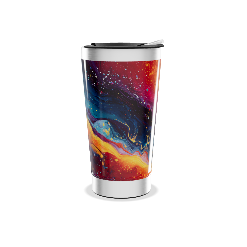 Copo Térmico - Estampa Abstrata Colorida