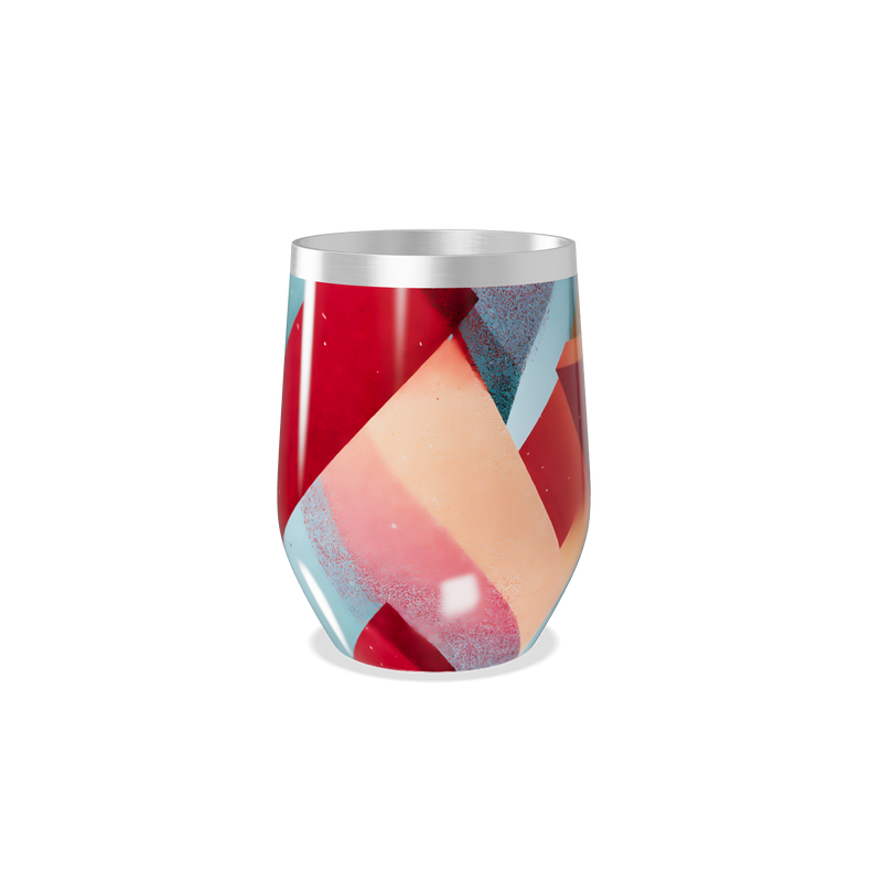 Copo Térmico Slim - Estampa Geométrica Colorida