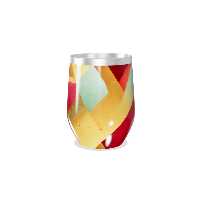 Copo Térmico Slim - Estampa Geométrica Colorida