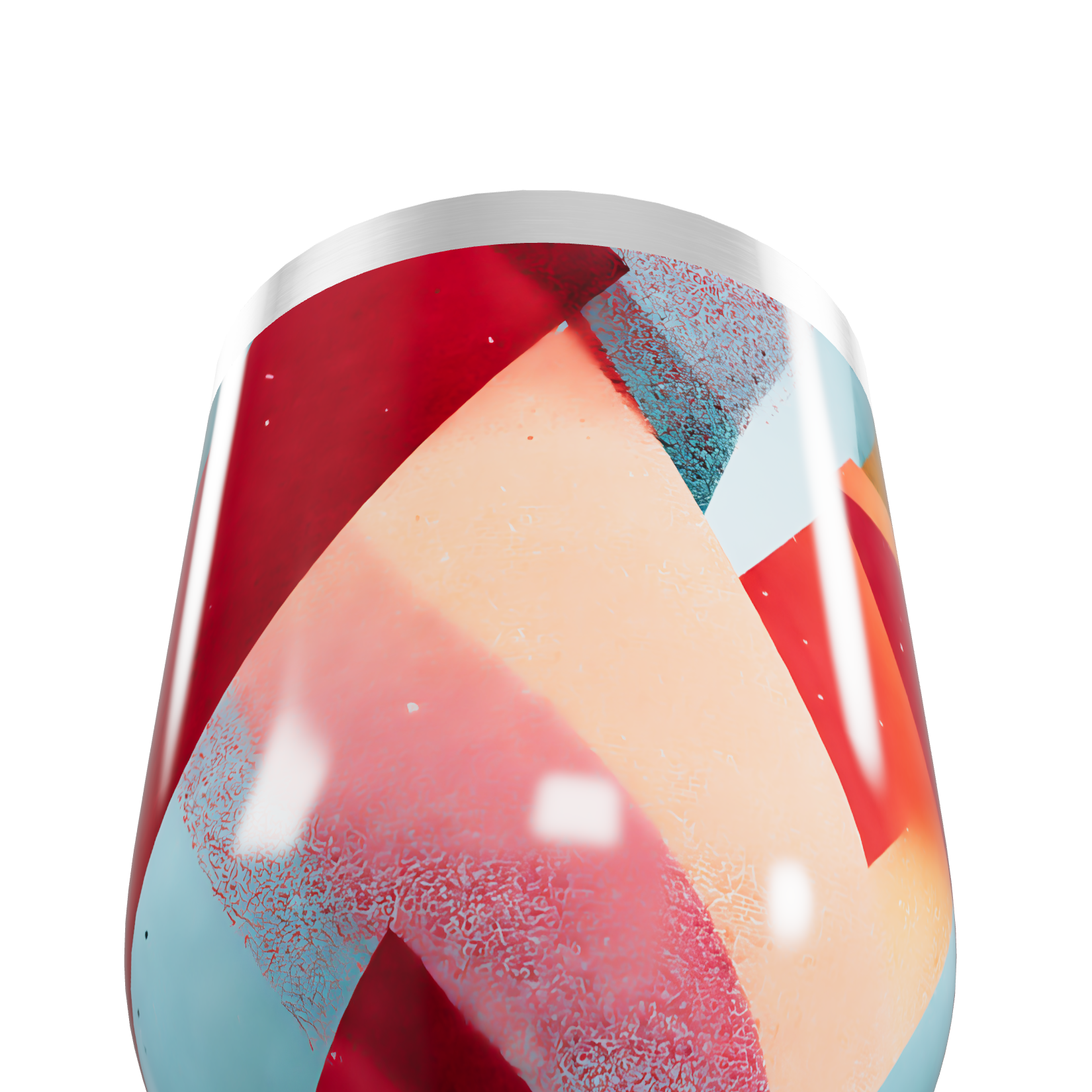 Copo Térmico Slim - Estampa Geométrica Colorida