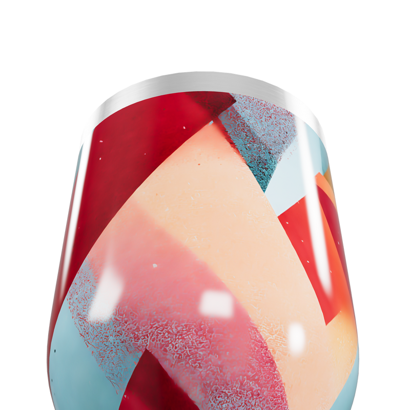 Copo Térmico Slim - Estampa Geométrica Colorida