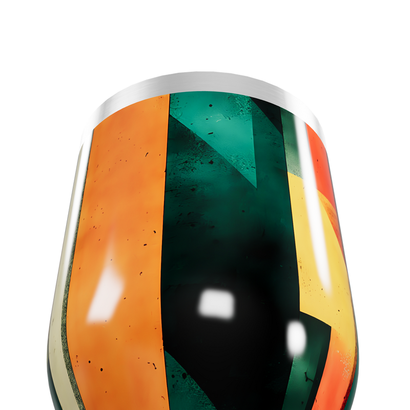 Copo Térmico Slim - Estampa Geométrica Colorida