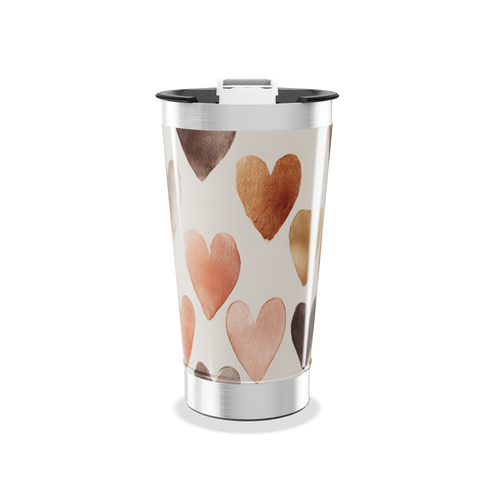 Copo Térmico - Estampa Corações