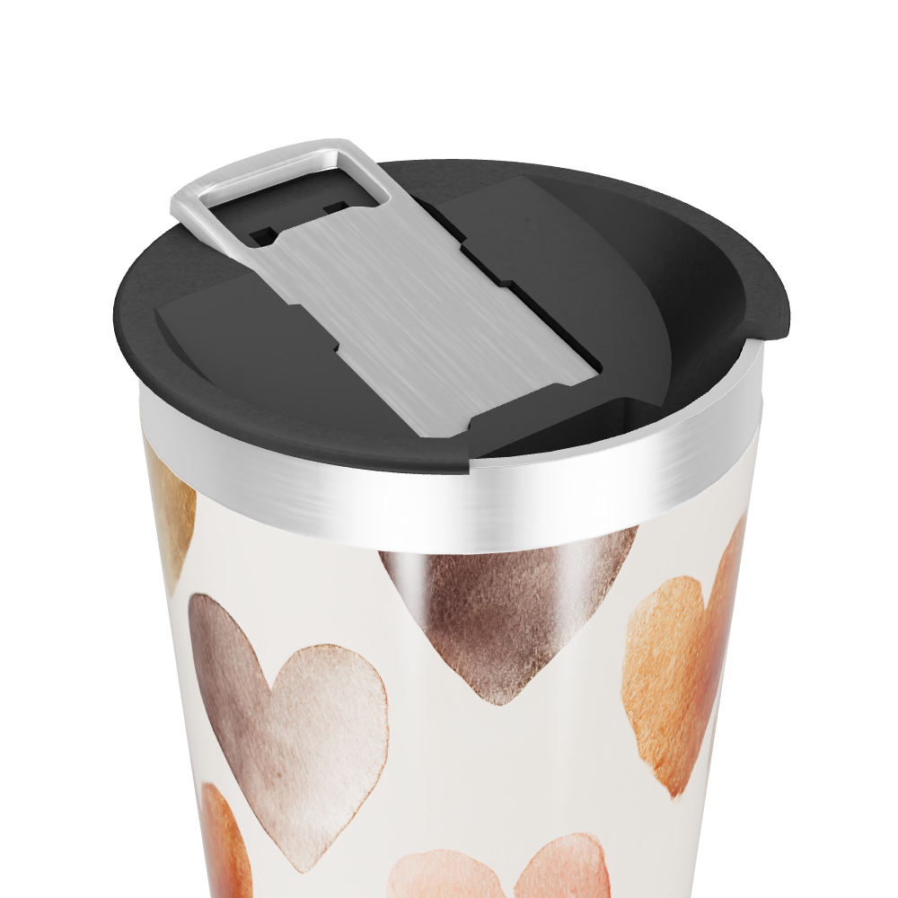 Copo Térmico - Estampa Corações