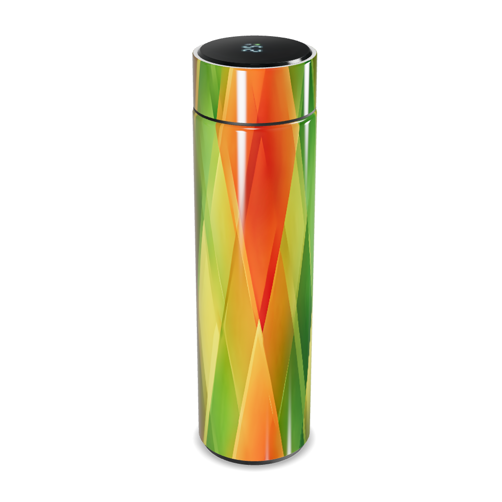 Garrafa Térmica Touch - Estampada Geométrica Colorida