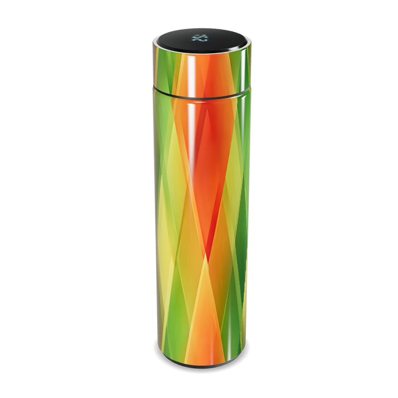 Garrafa Térmica Touch - Estampada Geométrica Colorida