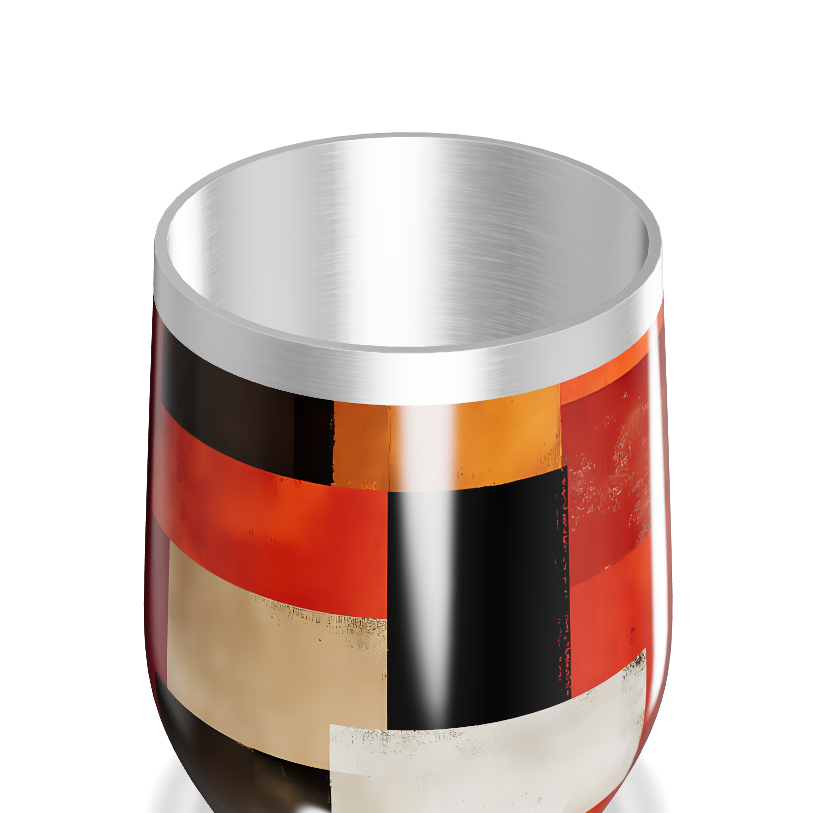 Copo Térmico Slim - Estampado Geométrico Colorido