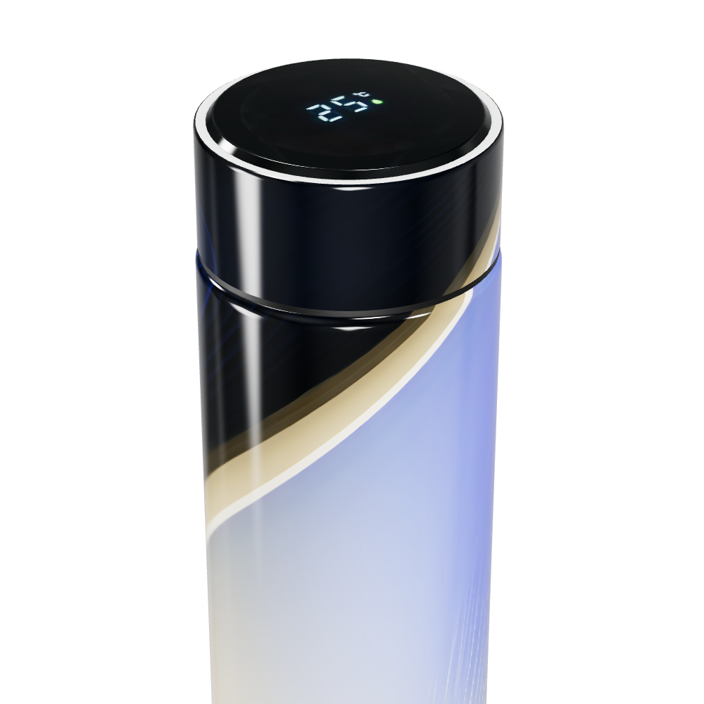 Garrafa Térmica Touch - Azul Degradê Digital