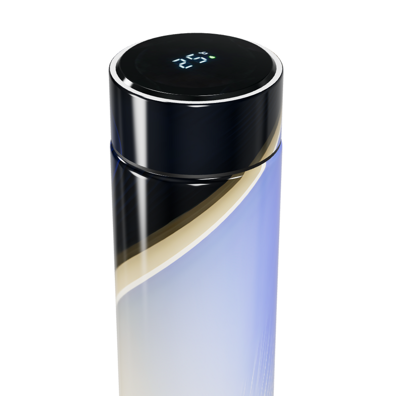 Garrafa Térmica Touch - Azul Degradê Digital