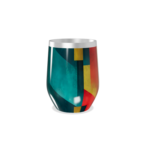 Copo Térmico Slim - Colorido Geométrico Inox