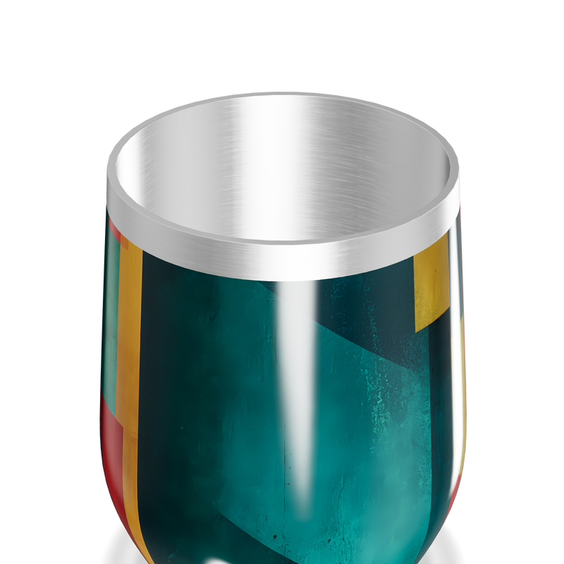 Copo Térmico Slim - Colorido Geométrico Inox