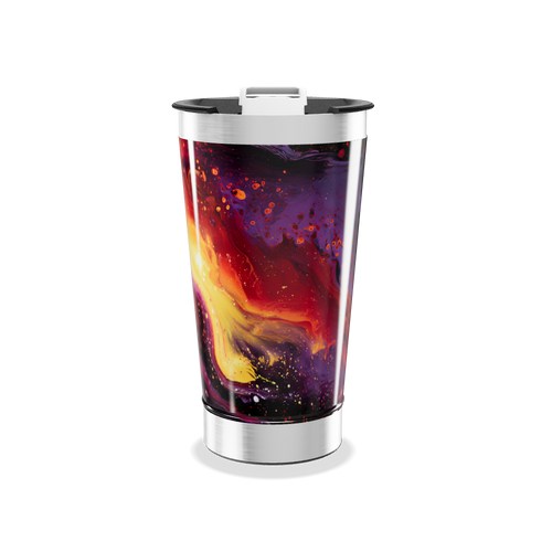 Copo Térmico - Estampa Abstrata Colorida