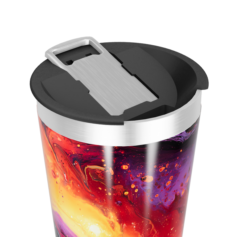 Copo Térmico - Estampa Abstrata Colorida