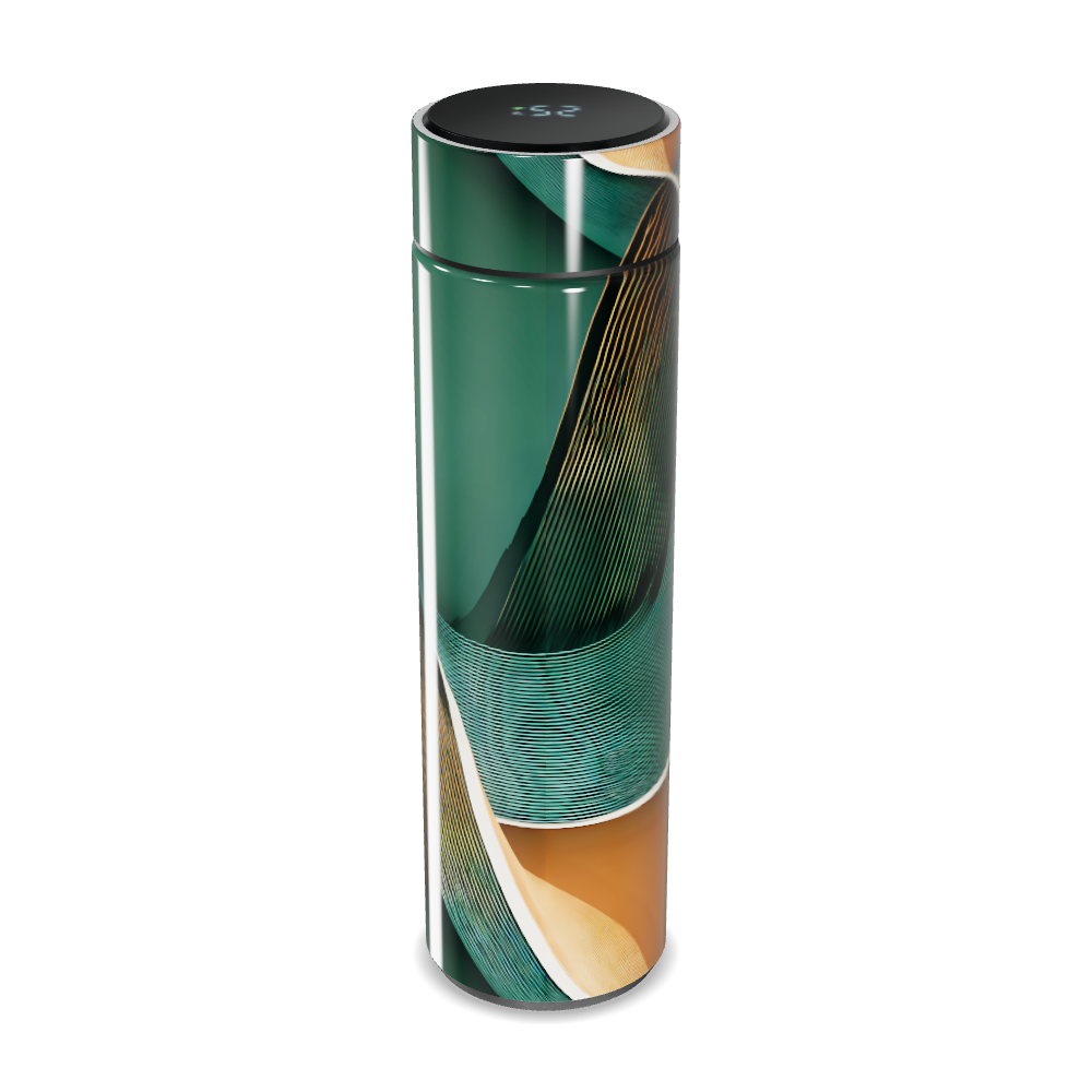 Garrafa Térmica Touch - Estampa Abstrata Colorida