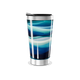 Copo Térmico - Azul Ondas Aço Inox