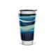 Copo Térmico - Azul Ondas Aço Inox