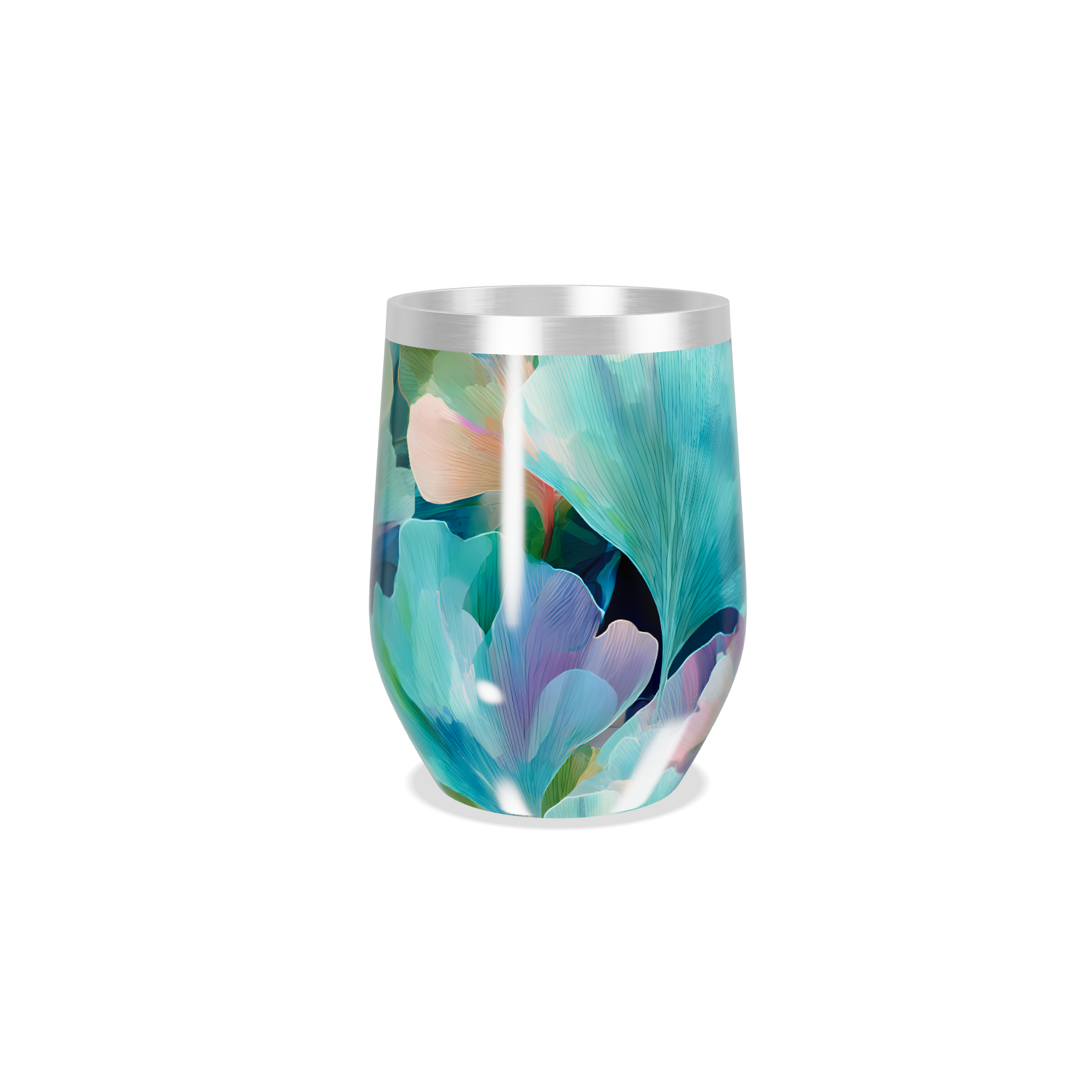 Copo Térmico Slim - Floral Colorido Inox